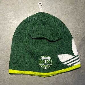 Modern Unisex Adult Adidas MLS Portland TImbers Cuffless Green Knit‎ Beanie OSFM